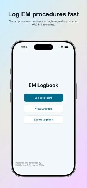 EM Logbook home