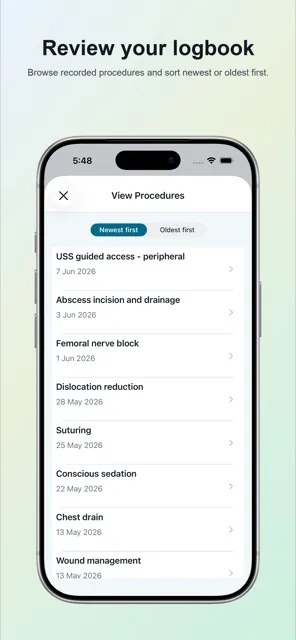 View procedure records